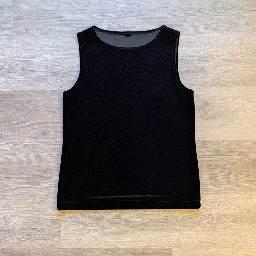 Velvet Black Tank Top